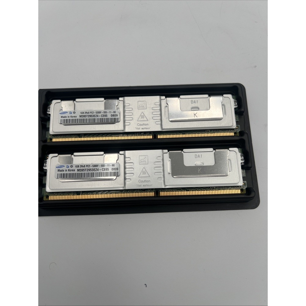 2 x M395T2953EZ4-CE65 Samsung M395T2953EZ4-CE65 SAMSUNG 1GB (1X1GB) PC5300F DDR2